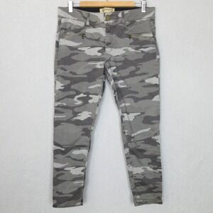 Democracy Ab Technology Jeans Camo Zipper Pockets Women's Size 12 (34x27.5)
